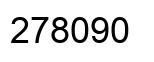 Number 278090 black image
