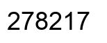 Number 278217 black image