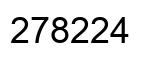 Number 278224 black image