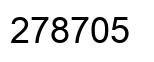 Number 278705 black image