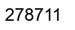 Number 278711 black image