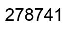 Number 278741 black image