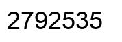 Número 2792535 imagen negro