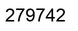 Number 279742 black image