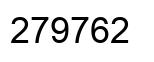 Number 279762 black image