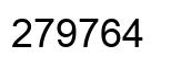Number 279764 black image