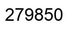 Number 279850 black image
