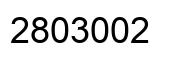 Number 2803002 black image