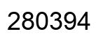 Number 280394 black image