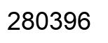 Number 280396 black image