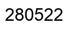 Number 280522 black image