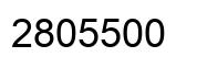 Number 2805500 black image