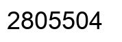 Number 2805504 black image