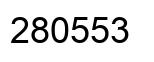 Number 280553 black image