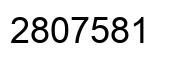 Number 2807581 black image