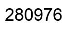 Number 280976 black image