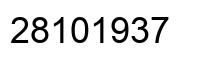 Number 28101937 black image