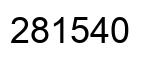 Number 281540 black image