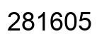 Number 281605 black image