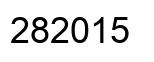 Number 282015 black image