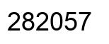 Number 282057 black image