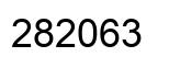 Number 282063 black image