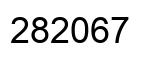 Número 282067 imagen negro