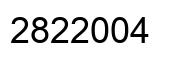 Number 2822004 black image