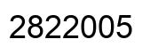 Number 2822005 black image