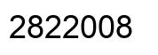 Número 2822008 imagen negro