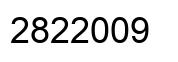 Número 2822009 imagen negro