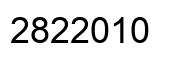 Número 2822010 imagen negro