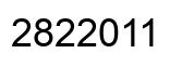 Número 2822011 imagen negro