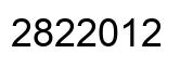 Número 2822012 imagen negro