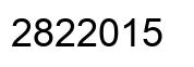 Número 2822015 imagen negro