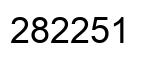 Number 282251 black image
