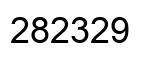 Number 282329 black image