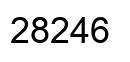 Number 28246 black image