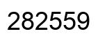 Número 282559 imagen negro
