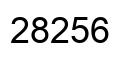 Número 28256 imagen negro