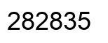 Número 282835 imagen negro
