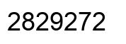Number 2829272 black image