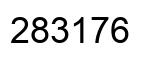 Number 283176 black image