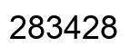 Number 283428 black image
