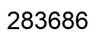 Number 283686 black image