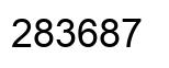Número 283687 imagen negro