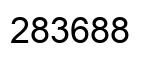 Number 283688 black image