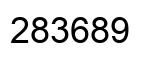 Número 283689 imagen negro