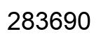 Número 283690 imagen negro