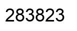 Number 283823 black image